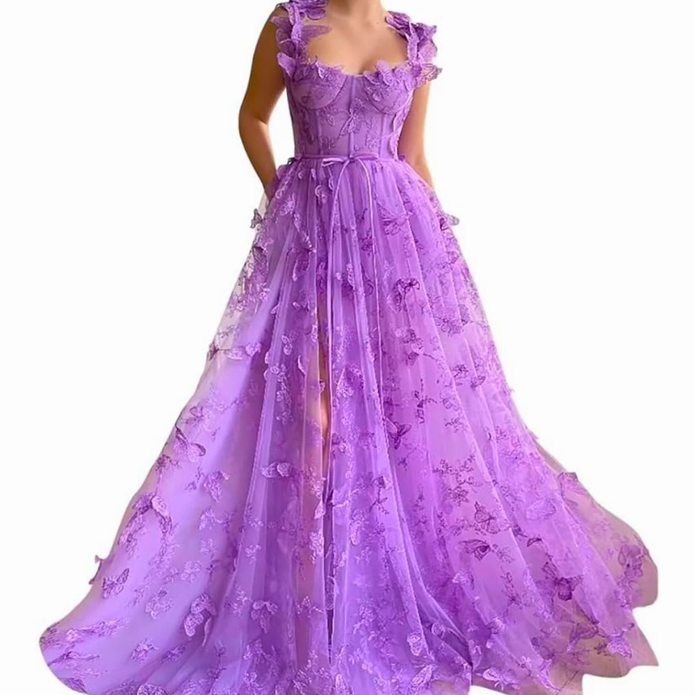 Formal Butterfly Long Dress